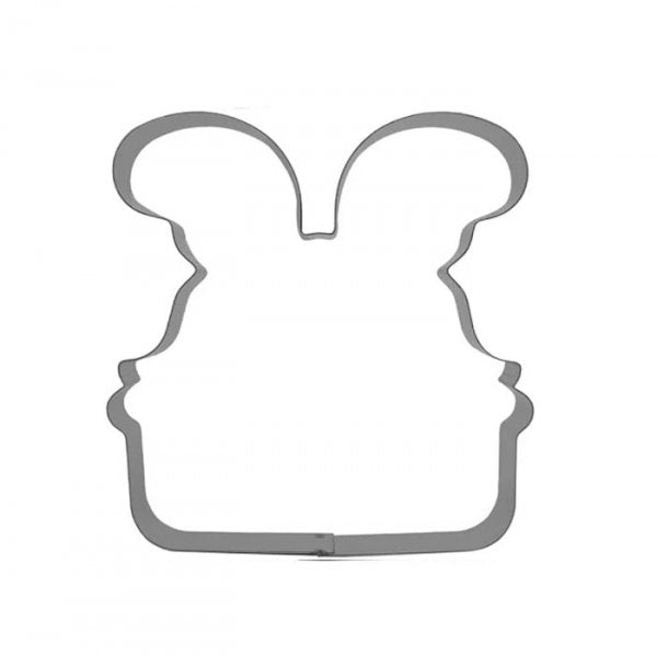 Cortador Aço Inox Placa Coelho Páscoa 3G  Código 530 - R R Oliveira