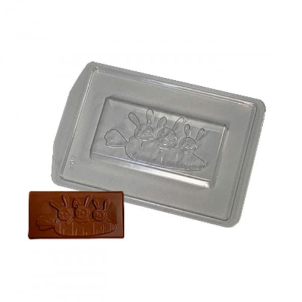 Forma Pratica Família Coelho Código 207 - 7.8X15,7X2.1Cm - Crystal Forming