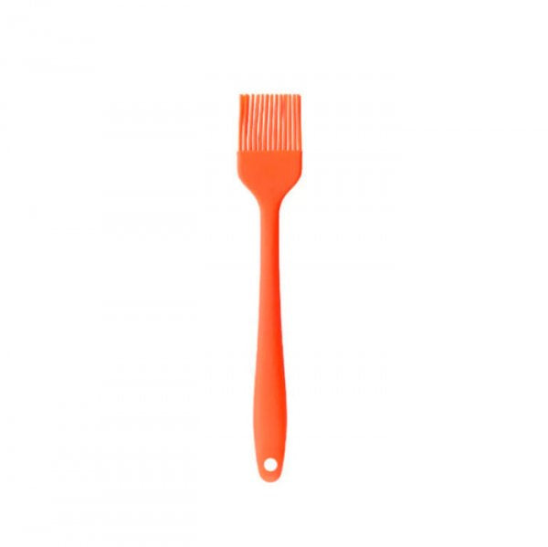 Pincel Mini  De Silicone Duplo  - Laranja - Oikos