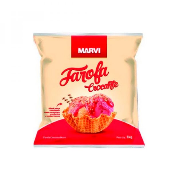 Farofa Sorvete Doce Crocante  1 Kg - Marvi