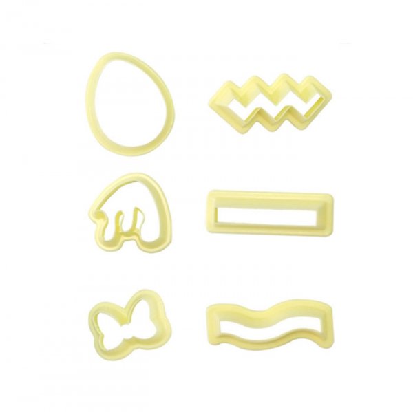 Kit Cortadores Ovos Decorados - 6 Peças - Blue Star