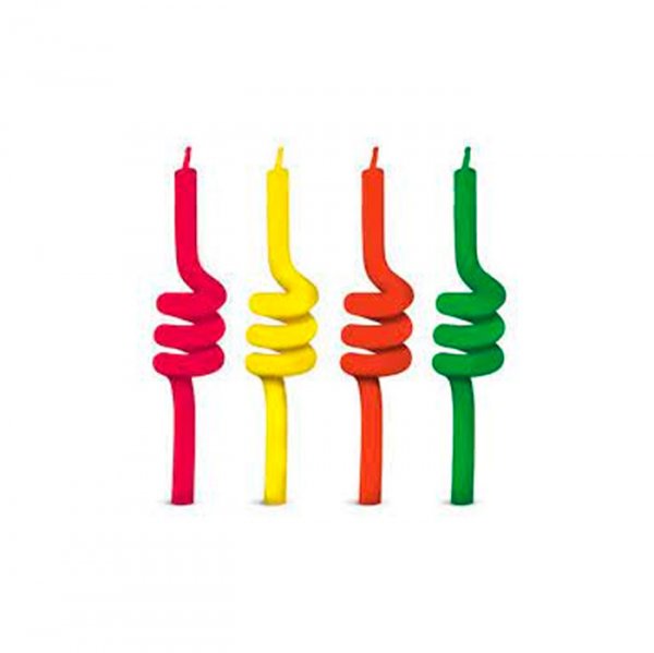 Vela Tubo Neon V027 - Silver Festas