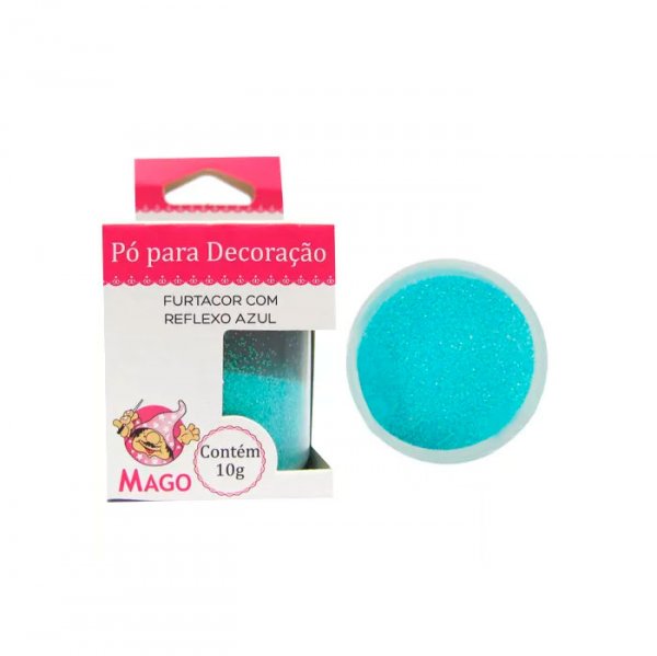 Pó Para Decoração Furtacor Com Reflexo Azul 10G - Mago