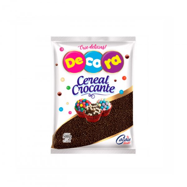 Micro Cereal Crocante Chocolate Preto 500G - Decora Festa