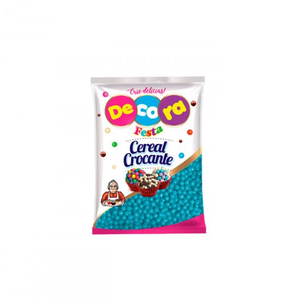Mini Cereal Crocante Azul 500G - Decora Festa