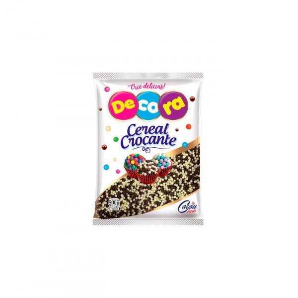 Micro Cereal Mesclado Crocante Branco E Preto 500G - Decora Festa
