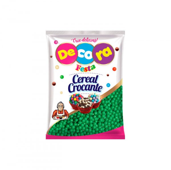 Mini Cereal Crocante Verde 500G - Decora Festa