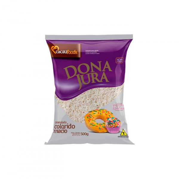 Granulado Macio Branco Dona Jura 500 G - Decora Festa
