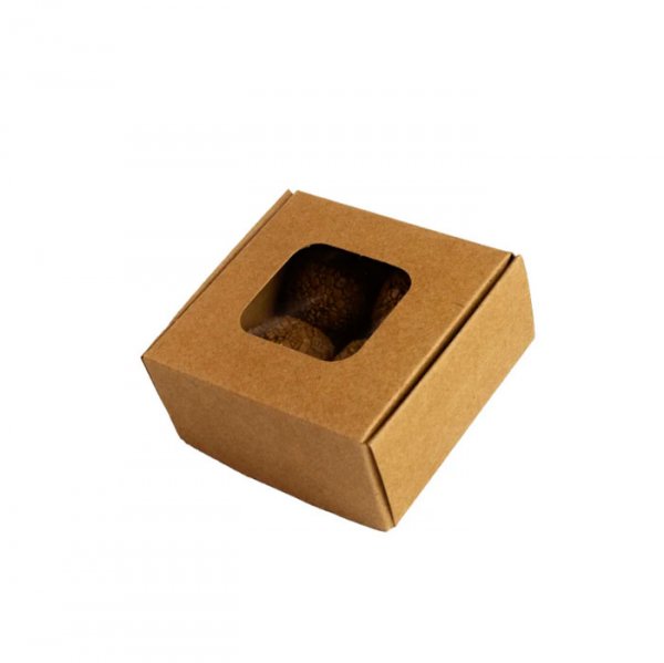 Embalagem Para 4 Brigadeiros 82X85X38 Mm Kraft  - Sulformas