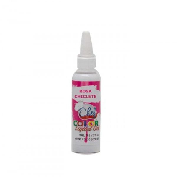 Corante Color Liquid Gel Rosa Chiclete 60G - Iceberg Chef