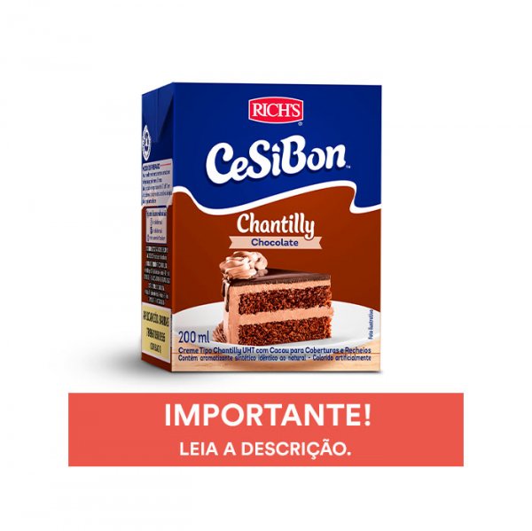 Chantilly Cesibon Chocolate 200G - Rich'S