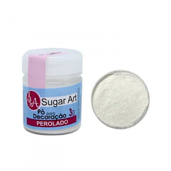 Pó Para Decoração Sugar 3G Perolado - Sugar Art