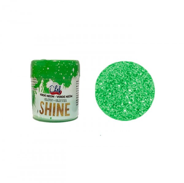 Glitter Glow Verde Neon 5Gr Shine - Iceber Chef