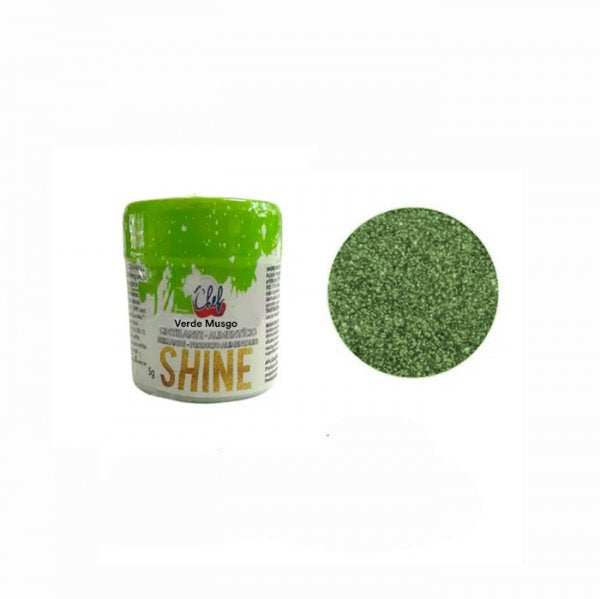 Pó Cintilante Verde Musgo 5Gr - Iceber Chef