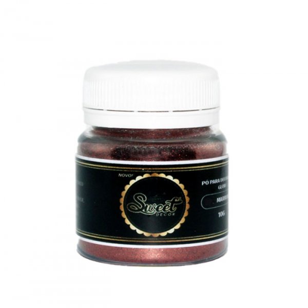 Glitter Marrom 10G - Sweet Decor