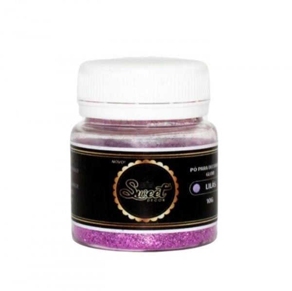 Glitter Lilás 10G - Sweet Decor