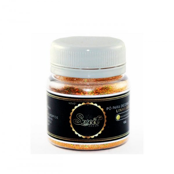 Glitter Holográfico Ouro 10G - Sweet Decor
