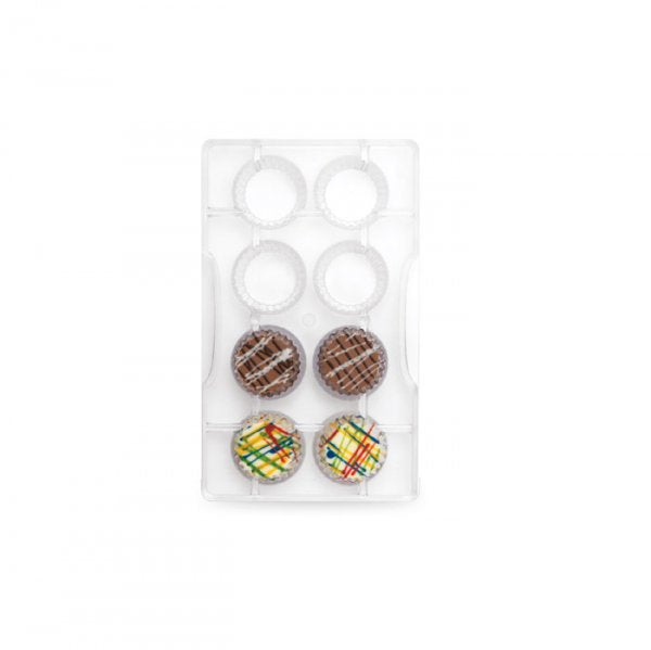 Molde Para Chocolate 'Cupcake Médio' - 8 Cavidades - Decora