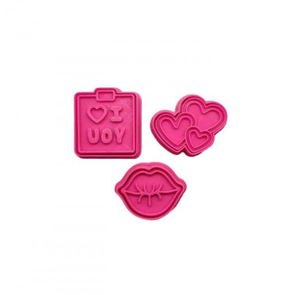 Kit Cortador + Carimbo Amor 1 3D - R.R. Oliveira