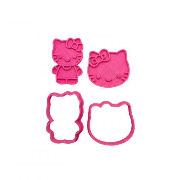 Kit Cortador + Carimbo Hello Kitty 3D - R.R. Oliveira