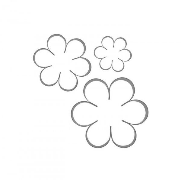 Cortador Aço Inox Kit Flores Rosa Fácil - R R Oliveira