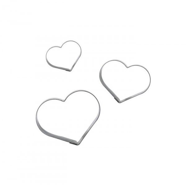 Cortador Aço Inox Kit Mini Coração - R R Oliveira