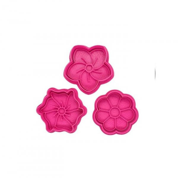 Kit Cortador + Carimbo Flores 2 - R.R. Oliveira