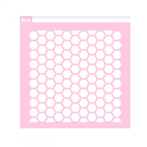 Stencil Colméia 1 - 13,5 X 13,5 Cm- R R Oliveira