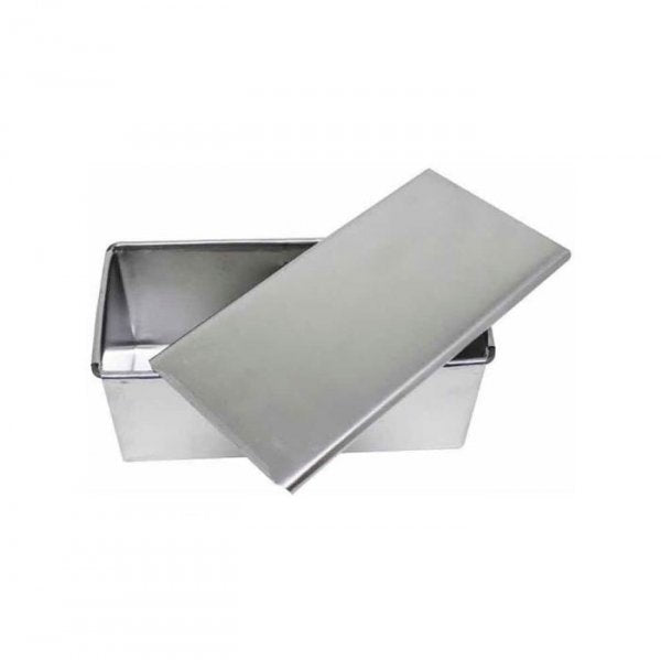 Forma De Alumínio Pão De Forma 22X10X9 Cm Cód:1095 Com Tampa  - Metasa