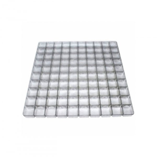 Berço 100 Cavidades - 2.9X2.9 Cm - Transparente - C/5 Uni - Crystal Forming