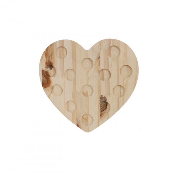 Tábua Porta Brigadeiro Pinus Coração  Tpb001-Md3 - Nissiplás