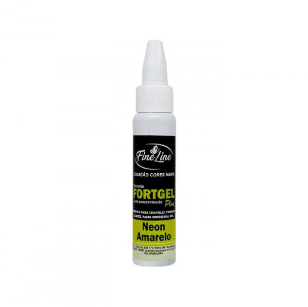 Corante Fortgel 30G Neon Amarelo  - Fine Line