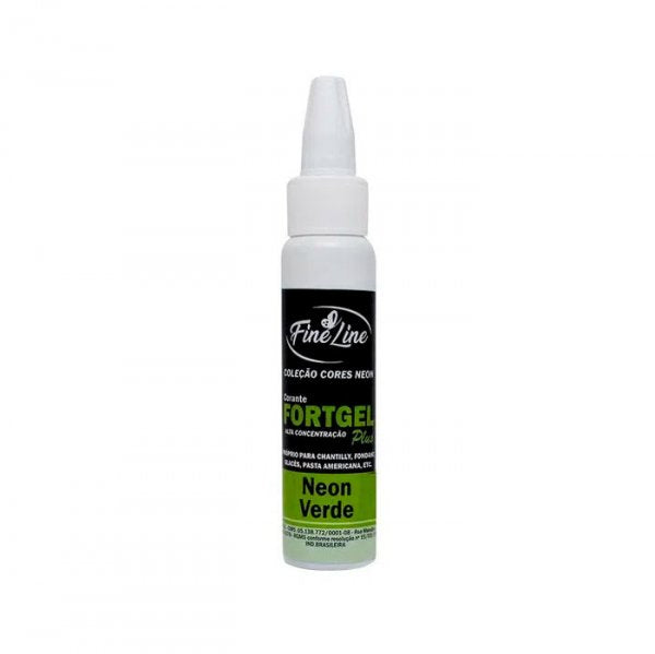 Corante Fortgel 30G Neon Verde - Fine Line