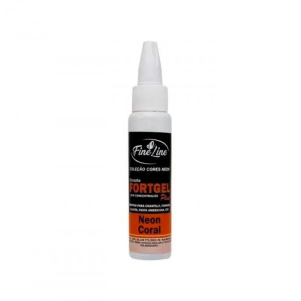 Corante Fortgel 30G Neon Coral - Fine Line