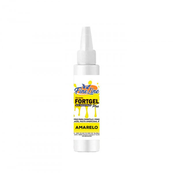 Corante Fortgel 30G Amarelo  - Fine Line