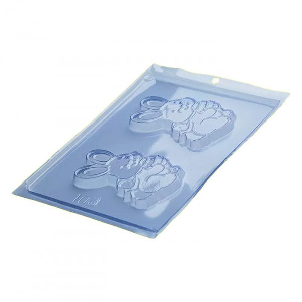 Forma Acetato Coelha Com Ovinho - Porto Formas