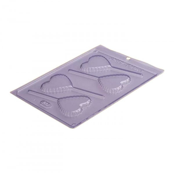 Forma Acetato Pirulito Coração - Porto Formas