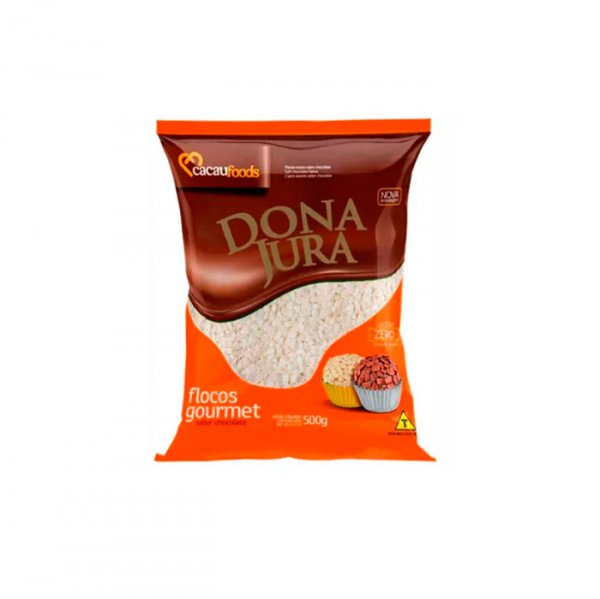 Flocos Macios Chocolate Branco Dona Jura 500G - Decora Festa
