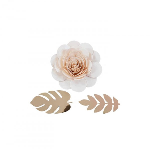 Flor Perolada Champagnhe G - Jmeg Festas