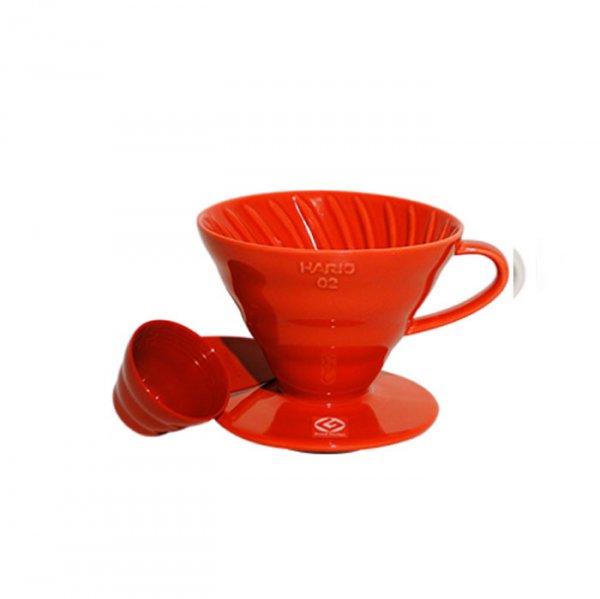 Suporte Para Filtro De Café V60-02 Cerâmica Vermelho - Hario