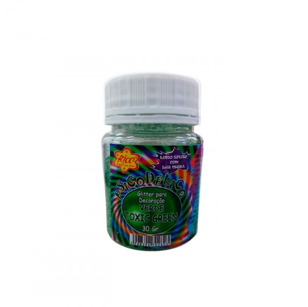 Glitter Psicodelico Verde Toxic Green  30G - Rico
