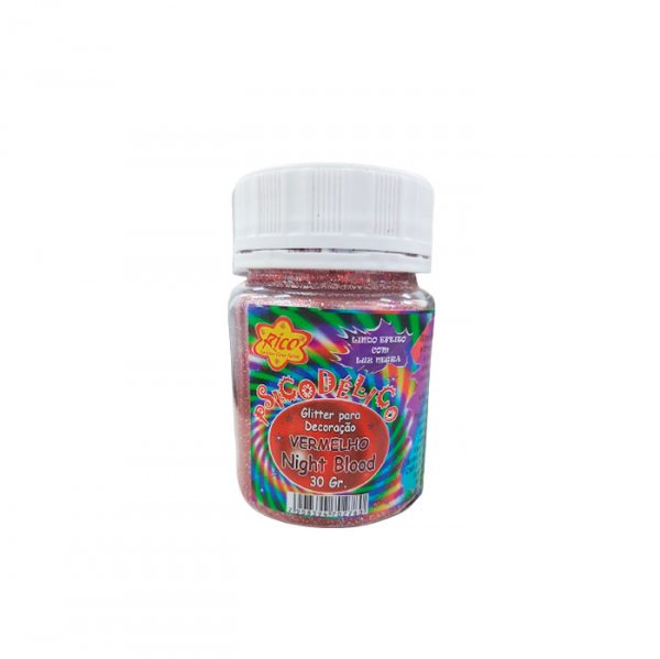 Glitter Psicodelico Vermelho  30G - Rico