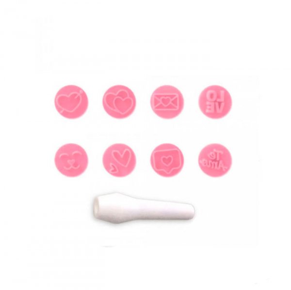 Kit Carimbos Amor Rosa Bebê - Blue Star