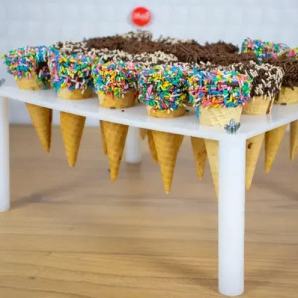 Suporte Para Cones 5X24X29Mm Branco  - Solrac