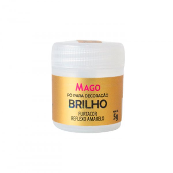 Pó Para Decoração Brilho - Furtacor Reflexo Amarelo 5G - Mago