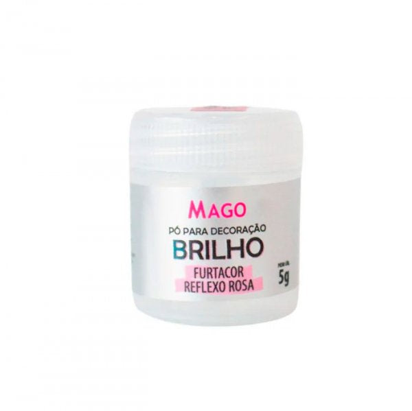 Pó Para Decoração Brilho - Furtacor Reflexo Rosa 5G - Mago