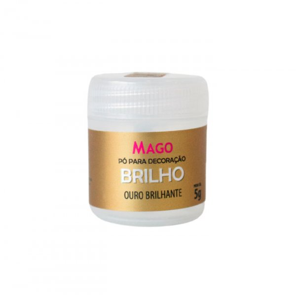 Pó Para Decoração Brilho - Ouro Brilhante 5G - Mago