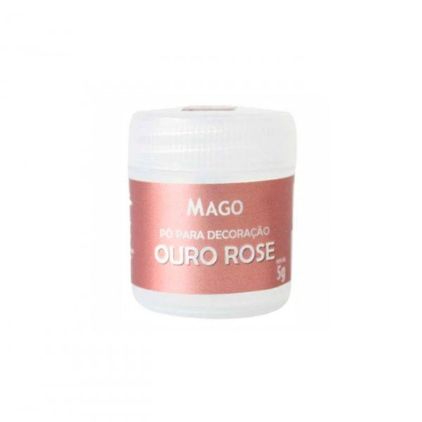 Pó Para Decoração Ouro Rose 5G - Mago