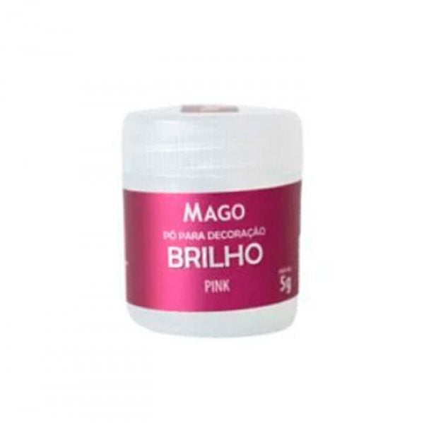 Pó Para Decoração Brilho - Pink 5G - Mago