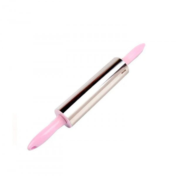 Rolo De Massa Inox Cabo Rosa - Partiu Confeitaria